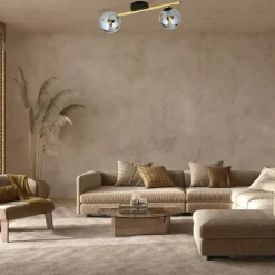 Sklep Kaja Złota lampa sufitowa z ciemnymi kloszami 1246/2 z serii SPLENDI | Kaja Best Sale