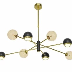 Sklep Kaja Złota lampa sufitowa z okrągłymi kloszami JUP 1972 MOKA | Kaja Discount