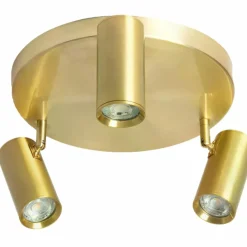 Sklep Kaja Złota lampa sufitowa z reflektorami ABR-LPC-Z-3XGU10 ESTETICA | Kaja złoty Outlet