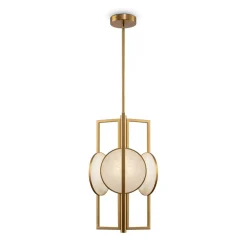 Sklep Kaja Złota lampa wisząca, dekoracyjna MOD099PL-03G z serii MARMO | Kaja Clearance