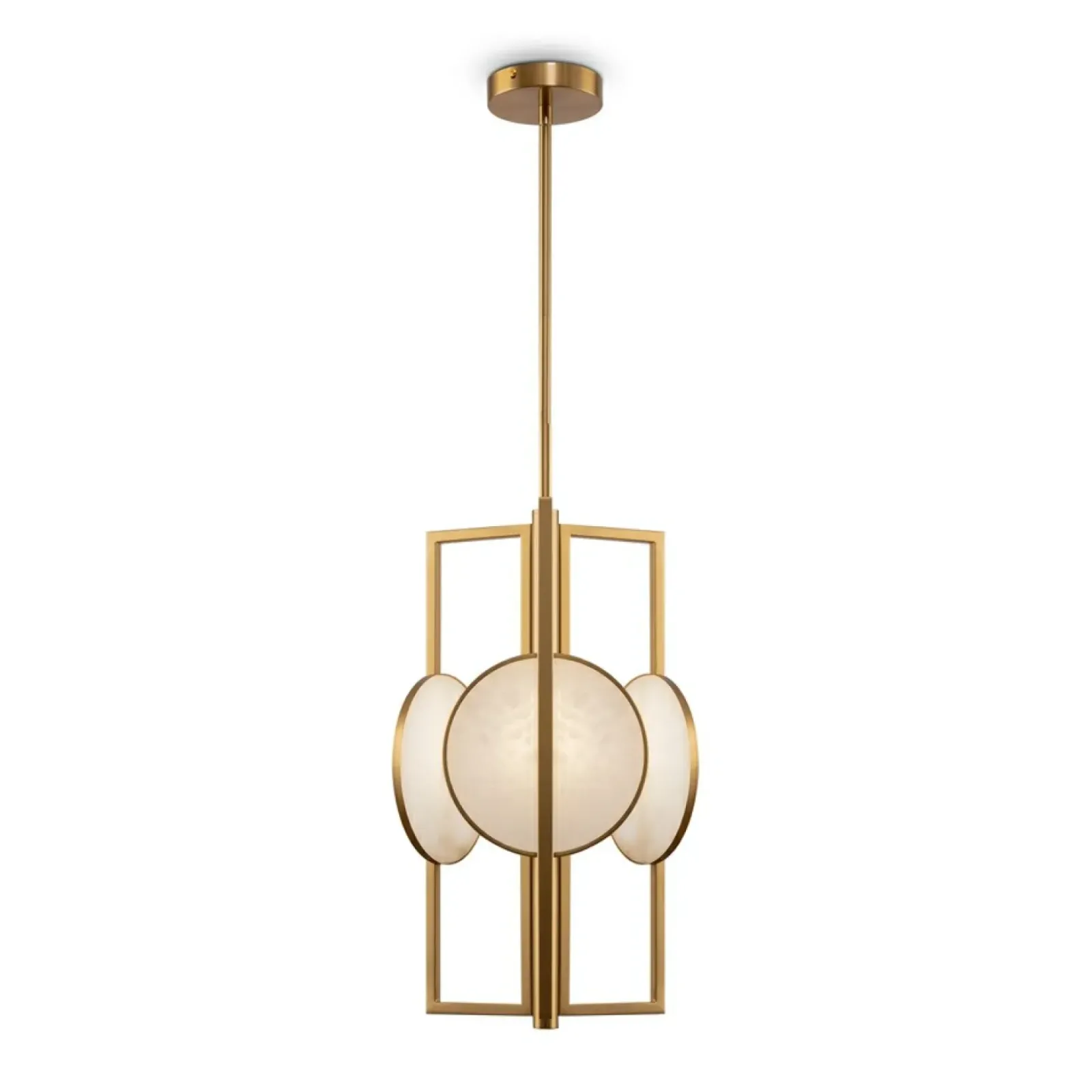 Sklep Kaja Złota lampa wisząca, dekoracyjna MOD099PL-03G z serii MARMO | Kaja Clearance
