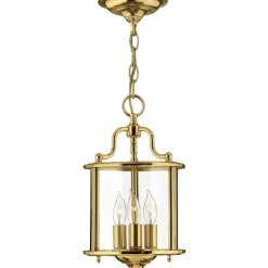 Sklep Kaja Złota lampa wisząca, efektowna HK-GENTRY-P-S-PB z serii GENTRY* Randole Tradycyjne