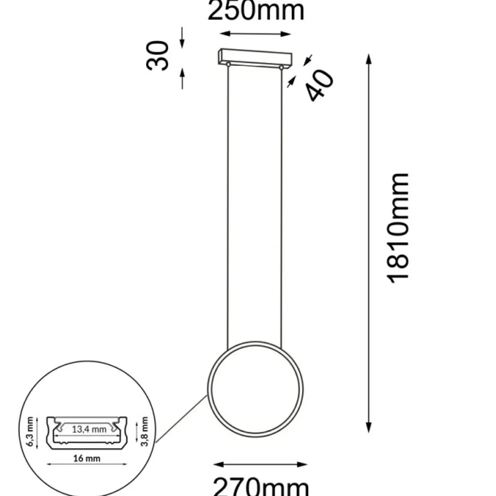 Sklep Kaja Złota lampa wisząca koło LED ⌀27cm 3000K ANT 5316 AGARO | Kaja Outlet