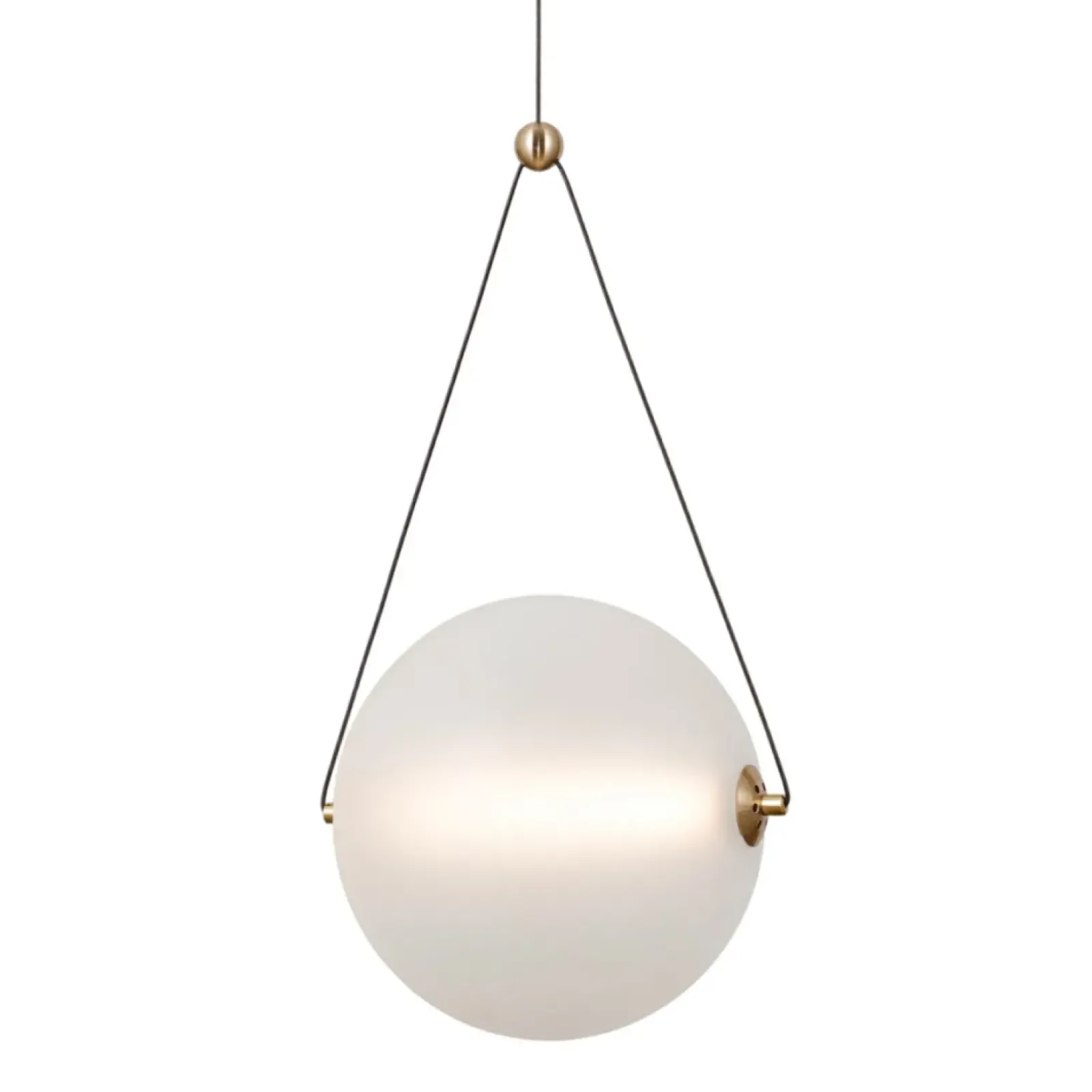 Sklep Kaja Złota lampa wisząca kula LED PND-34361-L-HBR-OPAL z serii RASTIA Best Sale