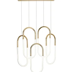 Sklep Kaja Złota lampa wisząca LED ściemnialna MX P0430D OLIVIA | Kaja Cheap
