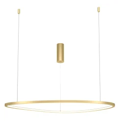 Sklep Kaja Złota lampa wisząca LED o mocy 36W MOD072PL-L36BSK1 z serii GLINT mosiądz Shop