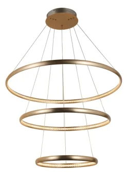 Sklep Kaja Złota lampa wisząca LED okręgi do salonu AZ4429 BRIGHTON | Kaja złoty Flash Sale