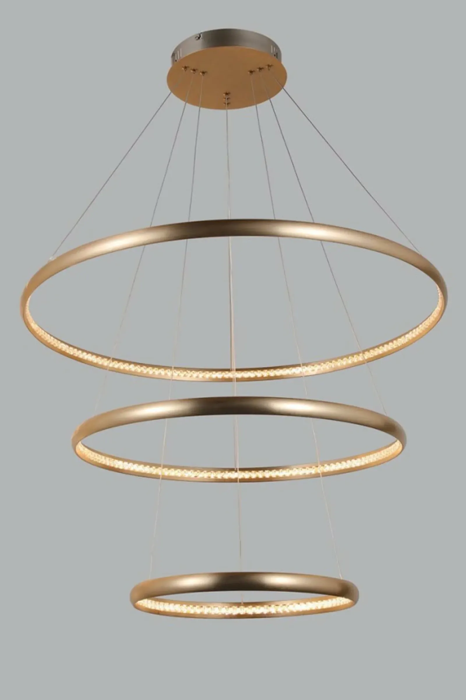Sklep Kaja Złota lampa wisząca LED okręgi do salonu AZ4429 BRIGHTON | Kaja złoty Flash Sale