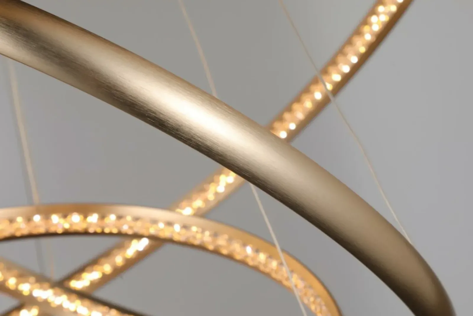 Sklep Kaja Złota lampa wisząca LED okręgi do salonu AZ4429 BRIGHTON | Kaja złoty Flash Sale
