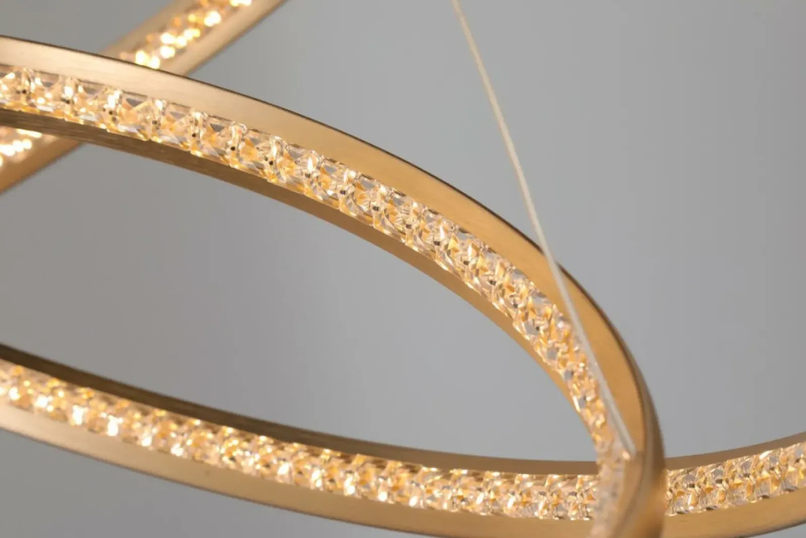 Sklep Kaja Złota lampa wisząca LED okręgi do salonu AZ4429 BRIGHTON | Kaja złoty Flash Sale