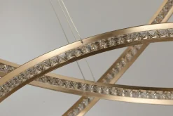 Sklep Kaja Złota lampa wisząca LED okręgi do salonu AZ4429 BRIGHTON | Kaja złoty Flash Sale