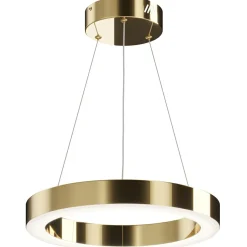 Sklep Kaja Złota lampa wisząca, ledowa obręcz MOD415PL-L36BS4K z serii SATURNO mosiądz Cheap