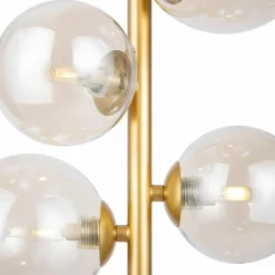 Sklep Kaja Złota lampa wisząca, pionowa, z kloszami MOD545PL-06G z serii DALLAS Cheap