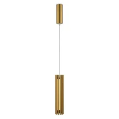 Sklep Kaja Złota lampa wisząca, pionowe rurki MOD410PL-L12BS3K z serii SONATA New