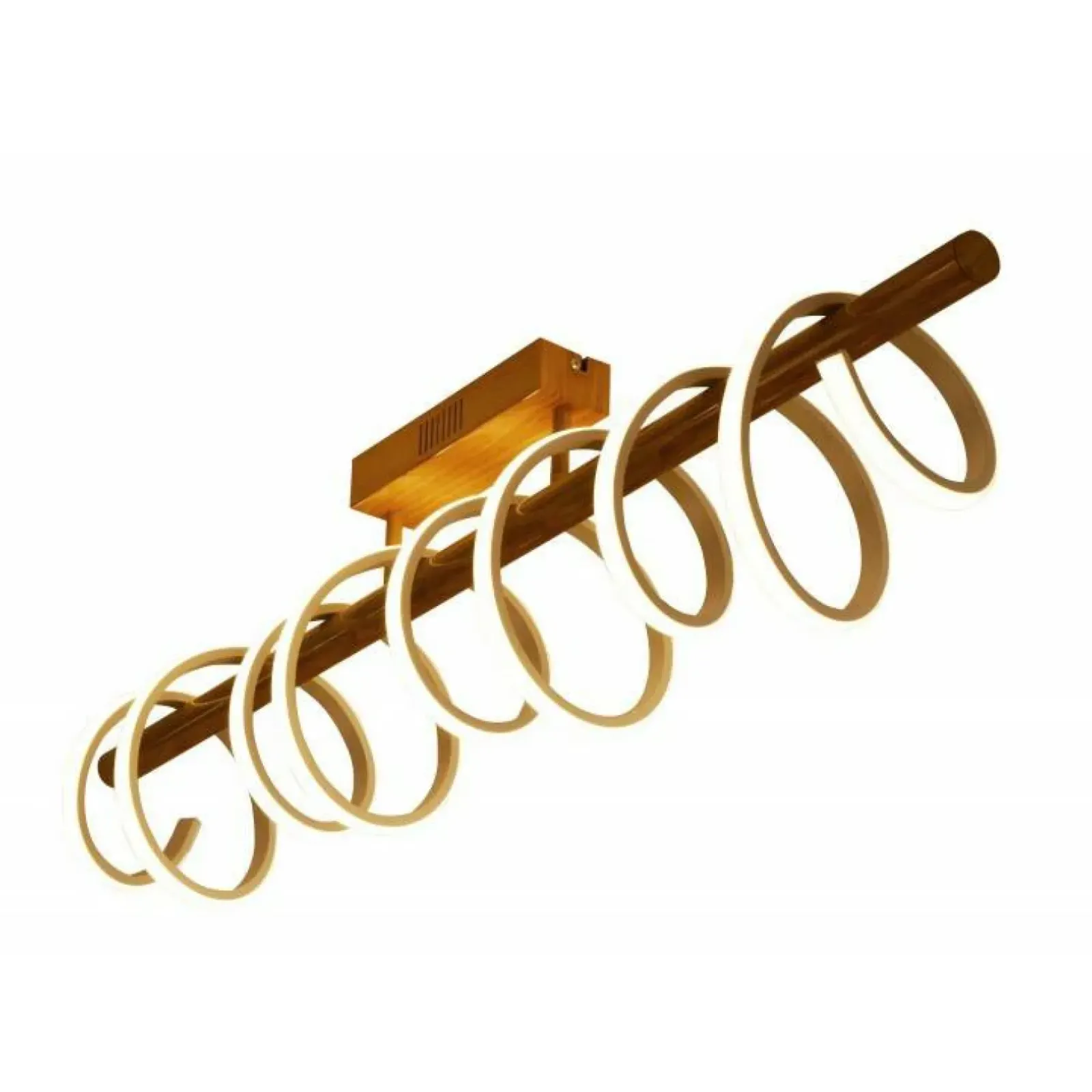 Sklep Kaja Złota lampa wisząca, spirala do kuchni ABR-HILTON-38W SPIRALI | Kaja złoty Flash Sale