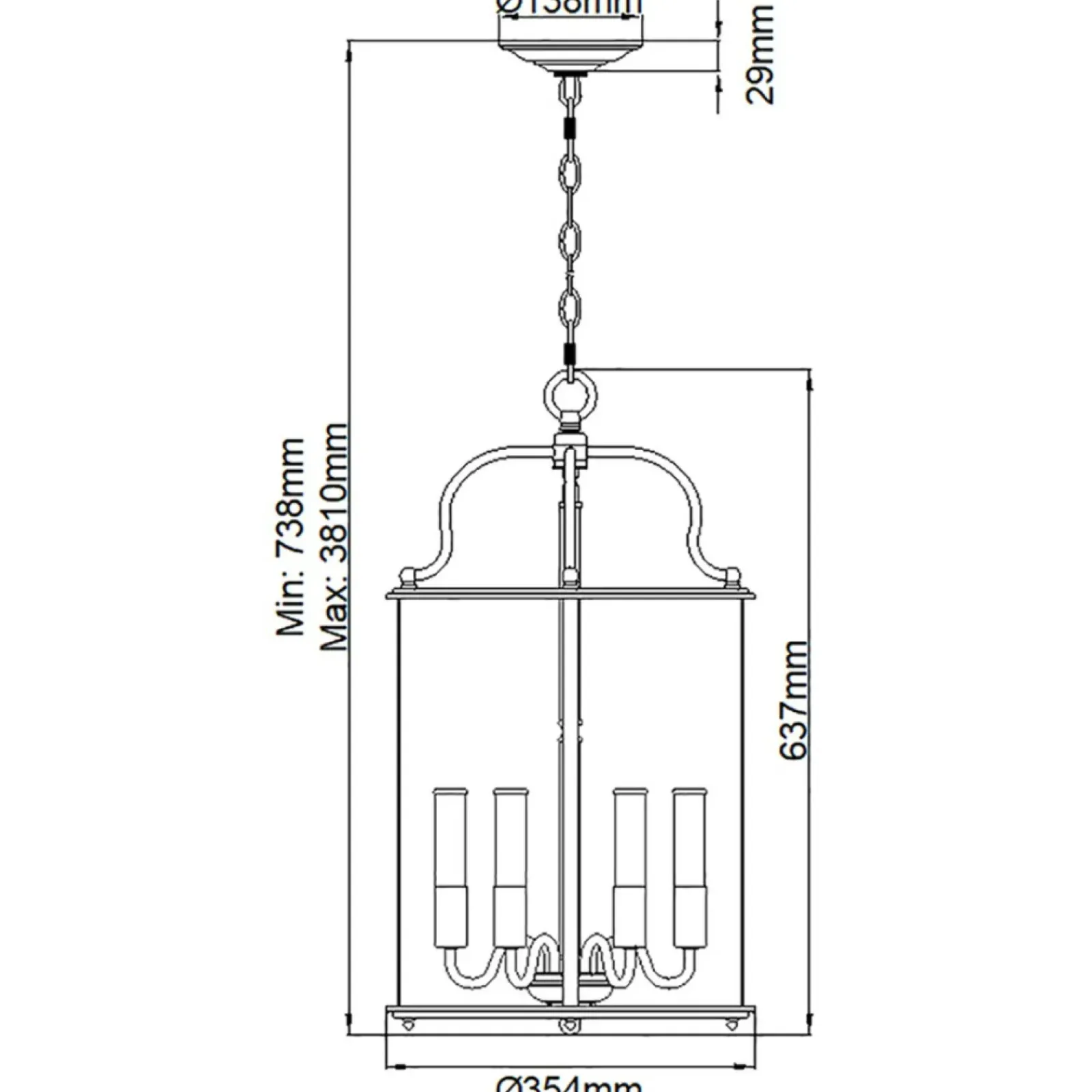 Sklep Kaja Złota lampa wisząca, szklany klosz HK-GENTRY-P-L-PB z serii GENTRY* Randole Tradycyjne