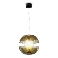 Sklep Kaja Złota lampa wisząca, szklany klosz MOD322PL-L6G3K z serii REBEL Online