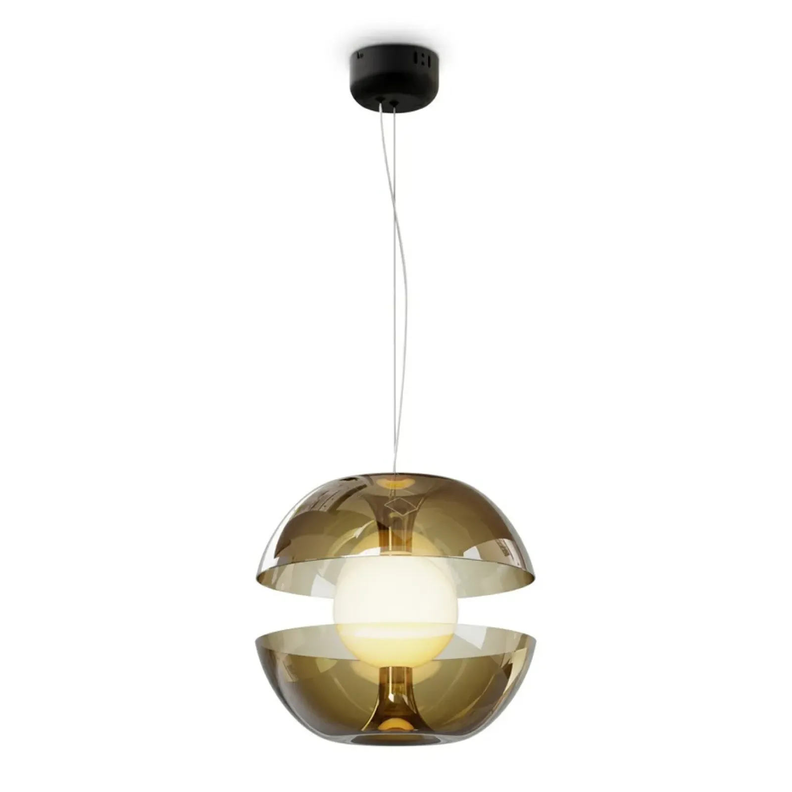 Sklep Kaja Złota lampa wisząca, szklany klosz MOD322PL-L6G3K z serii REBEL Online