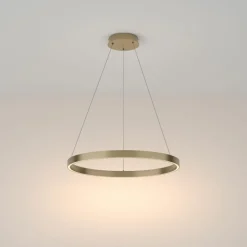 Sklep Kaja Złota lampa wisząca, wbudowany LED MOD058PL-L32BS3K z serii RIM | Kaja Cheap