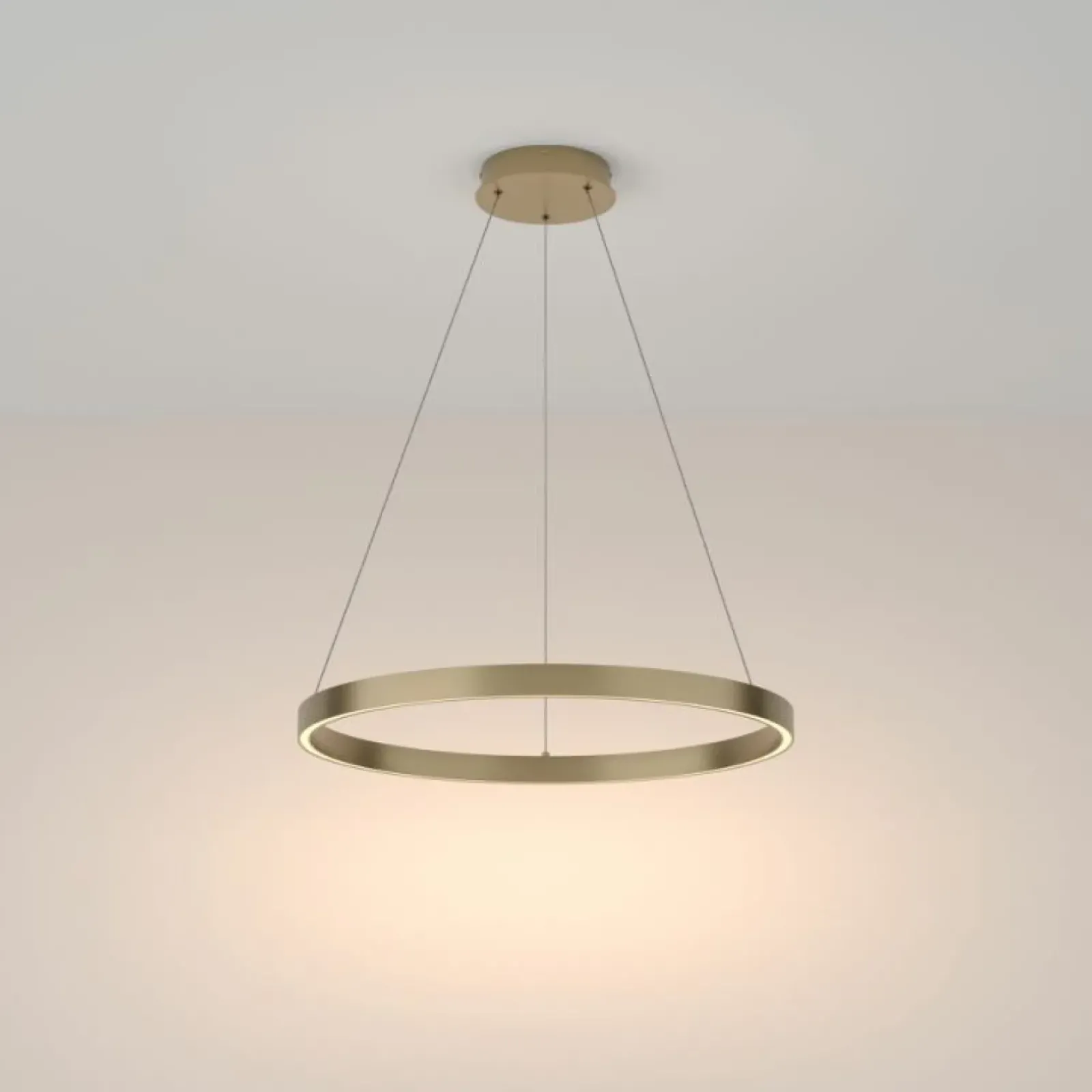 Sklep Kaja Złota lampa wisząca, wbudowany LED MOD058PL-L32BS3K z serii RIM | Kaja Cheap