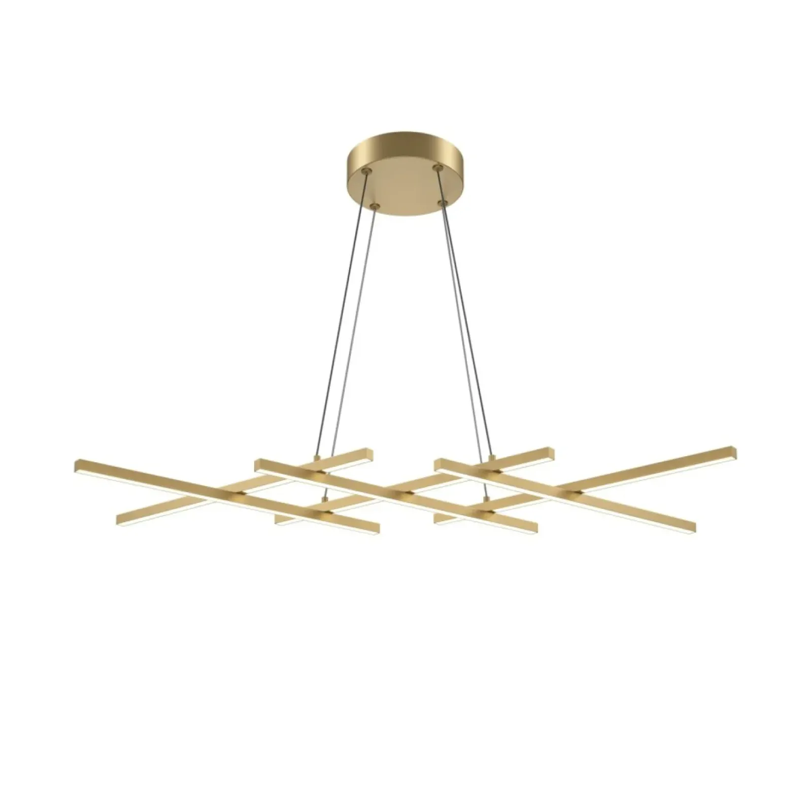 Sklep Kaja Złota lampa wisząca, wbudowany LED MOD244PL-L50BSK z serii HALO Best Sale
