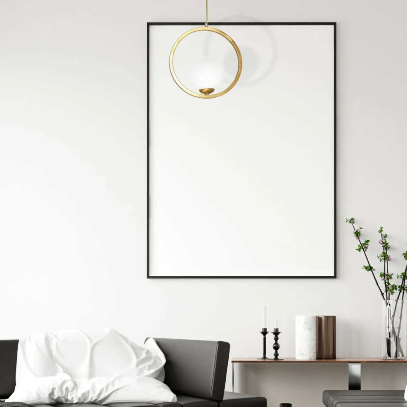 Sklep Kaja Złota lampa wisząca z białym kulistym kloszem MLP5573 z serii VIENNA | Kaja Oświ Store