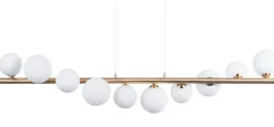 Sklep Kaja Złota lampa wisząca z kloszami do jadalni AZ4407 SYBILLA | Kaja złoty Flash Sale