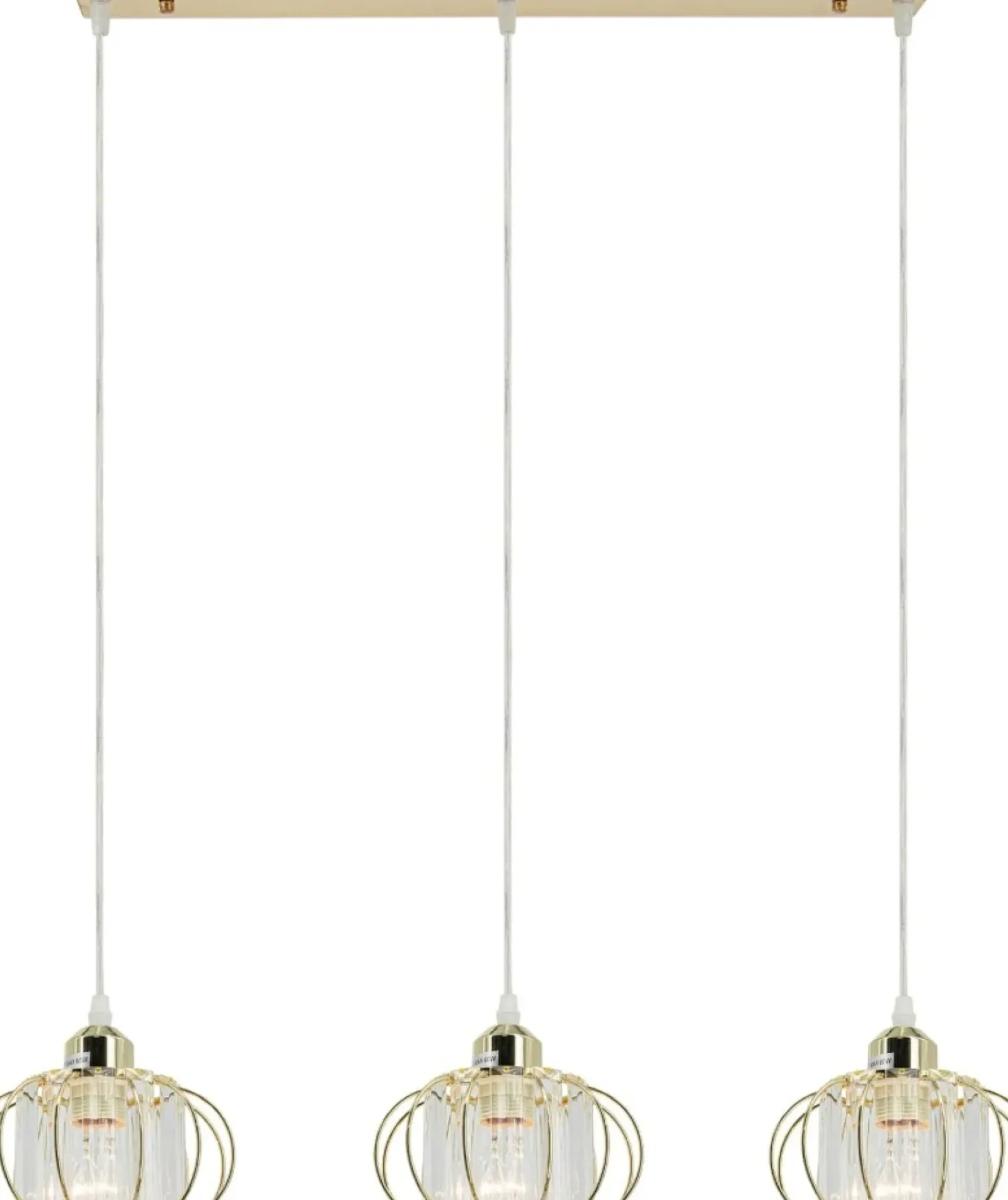 Sklep Kaja Złota lampa wisząca z kryształkami 8221/3 TR z serii AC złoty Sale