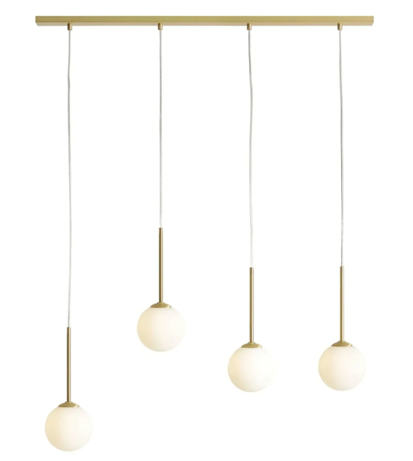 Sklep Kaja Złota lampa wisząca z mlecznymi kloszami 1087L40 z serii BOSSO | Kaja Zadzwońporabattel.783200183(8-16)/mailsklep@kaja.com.pl New