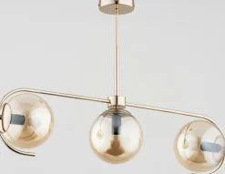 Sklep Kaja Złota lampa wisząca z niebanalnymi kloszami AL 63084 | Kaja Sale