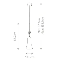 Sklep Kaja Złota lampa wisząca z ozdobą ETOILE-P-S-AB z serii ETOILE Shop