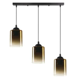 Sklep Kaja Złota lampa wisząca z trzema kloszami 33-21175 z serii SERENA | Kaja Oświetlenie New