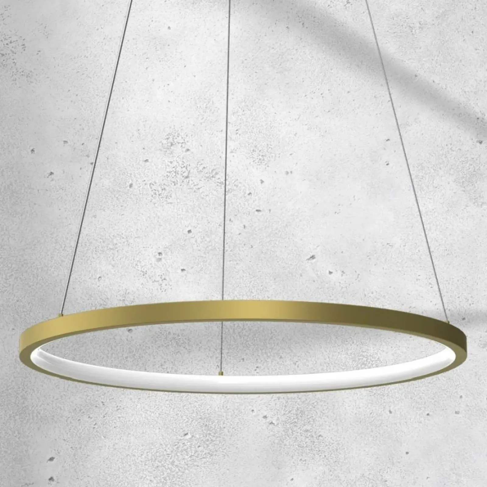 Sklep Kaja Złota lampa wisząca z wbudowanym LED-em ML7941 z serii ROTONDA | Kaja Oświetleni Clearance