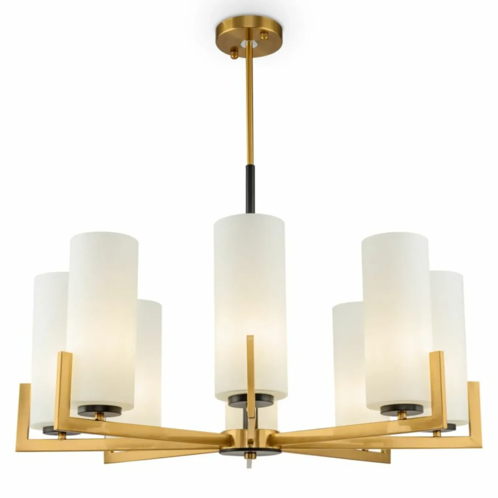 Sklep Kaja Złota lampa z kloszami MOD089PL-08BS FORTANO | Kaja Oświetlenie mosiądz Fashion