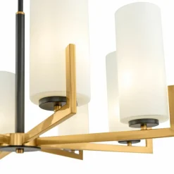 Sklep Kaja Złota lampa z kloszami MOD089PL-08BS FORTANO | Kaja Oświetlenie mosiądz Fashion