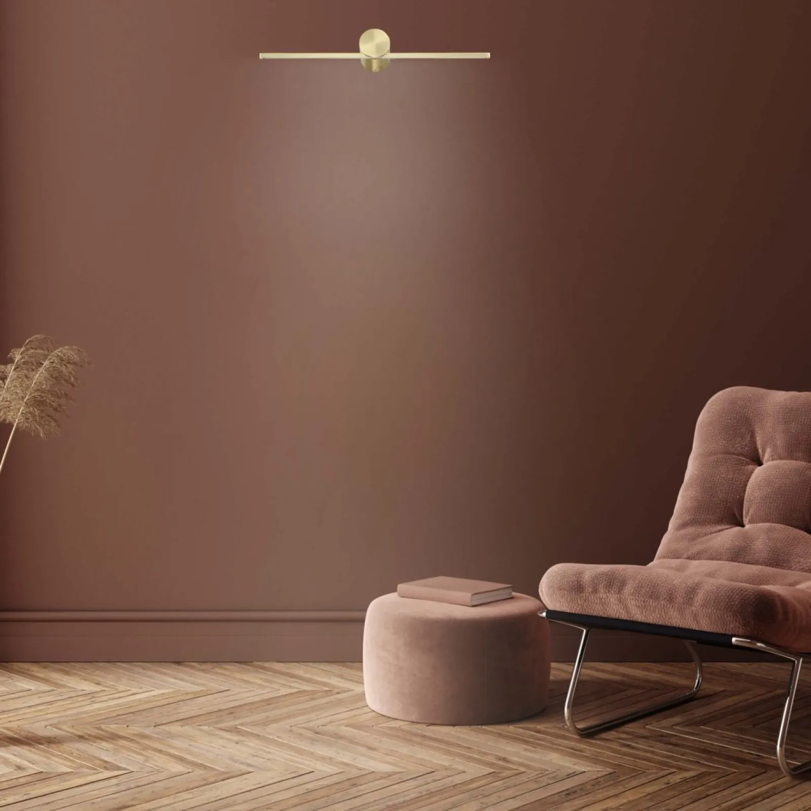 Sklep Kaja Złota, ledowa lampa ścienna 40cm LP-777/1W M GD z serii MODERN SLIM* Lampy Led