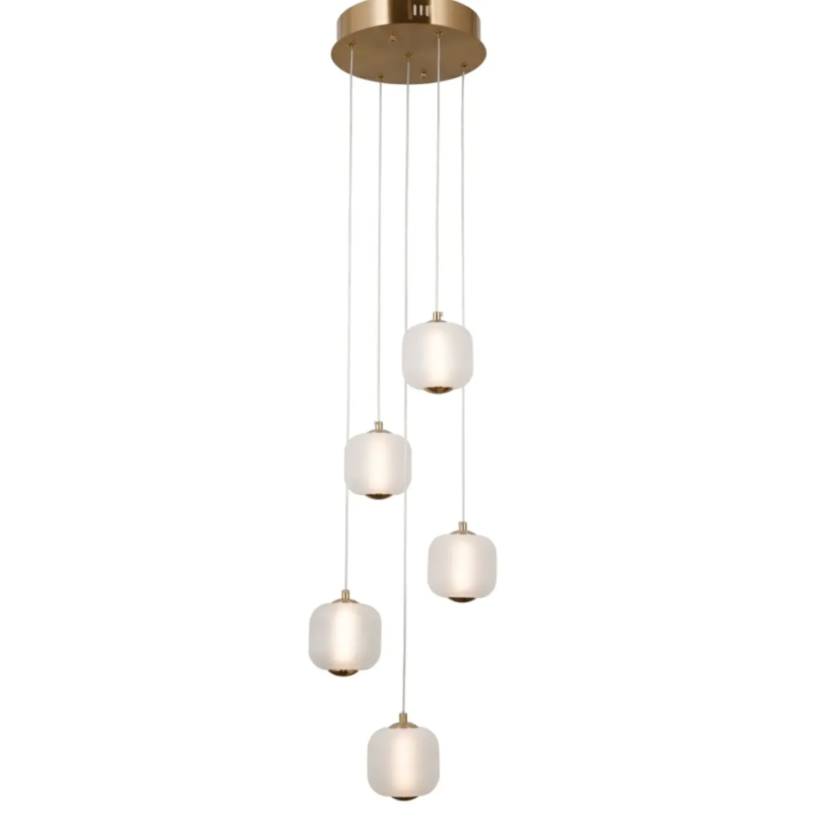 Sklep Kaja Złota, ledowa lampa wisząca PND-34362-5-HBR-OPAL z serii GANTI Shop