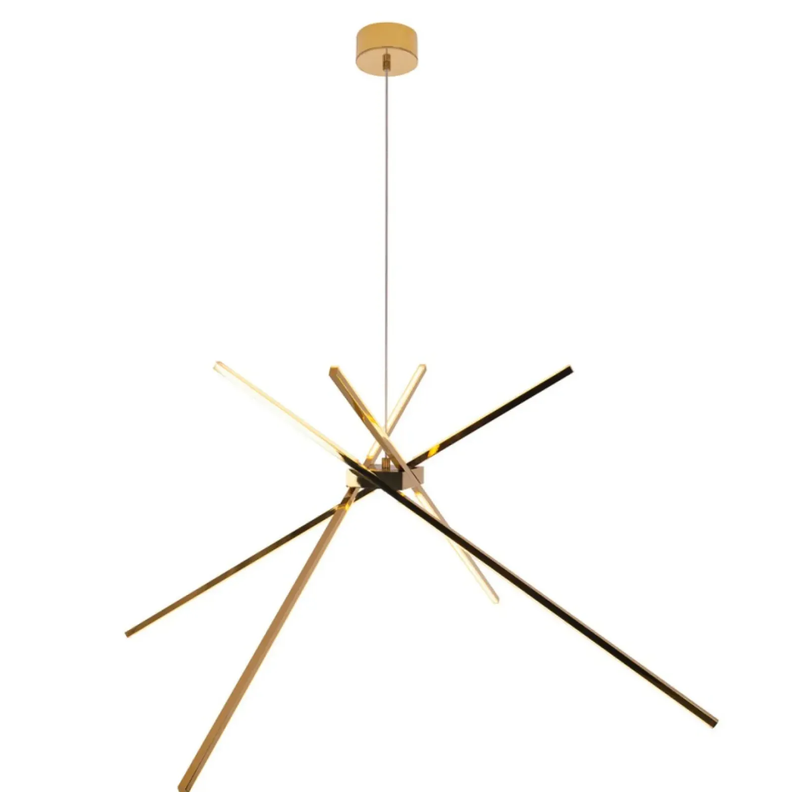 Sklep Kaja Złota, ledowa, rozłożysta lampa wisząca MX P0457 SPIDER | Kaja Fashion