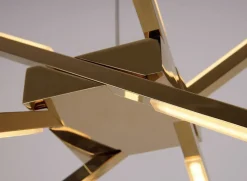 Sklep Kaja Złota, ledowa, rozłożysta lampa wisząca MX P0457 SPIDER | Kaja Fashion