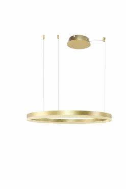 Sklep Kaja Złota obręcz LED z 3 mocowaniami ⌀80cm AZ4961 HALO | Kaja Oświetlenie brązowezłoto Clearance