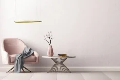 Sklep Kaja Złota obręcz LED z 3 mocowaniami ⌀80cm AZ4961 HALO | Kaja Oświetlenie brązowezłoto Clearance