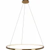 Sklep Kaja Złota obręcz wisząca LED ze ściemniaczem ⌀50 MX P0493 QUEEN | Kaja Discount