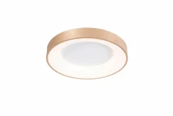 Sklep Kaja Złota, okrągła lampa sufitowa LED ⌀38cm 3000K AZ4988 SANTANA | Kaja* Plafony Nowoczesne|Lampy Led