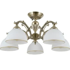 Sklep Kaja Złota, ozdobna lampa sufitowa PND-5122-5 FENEZA | Kaja Oświetlenie* Randole Tradycyjne