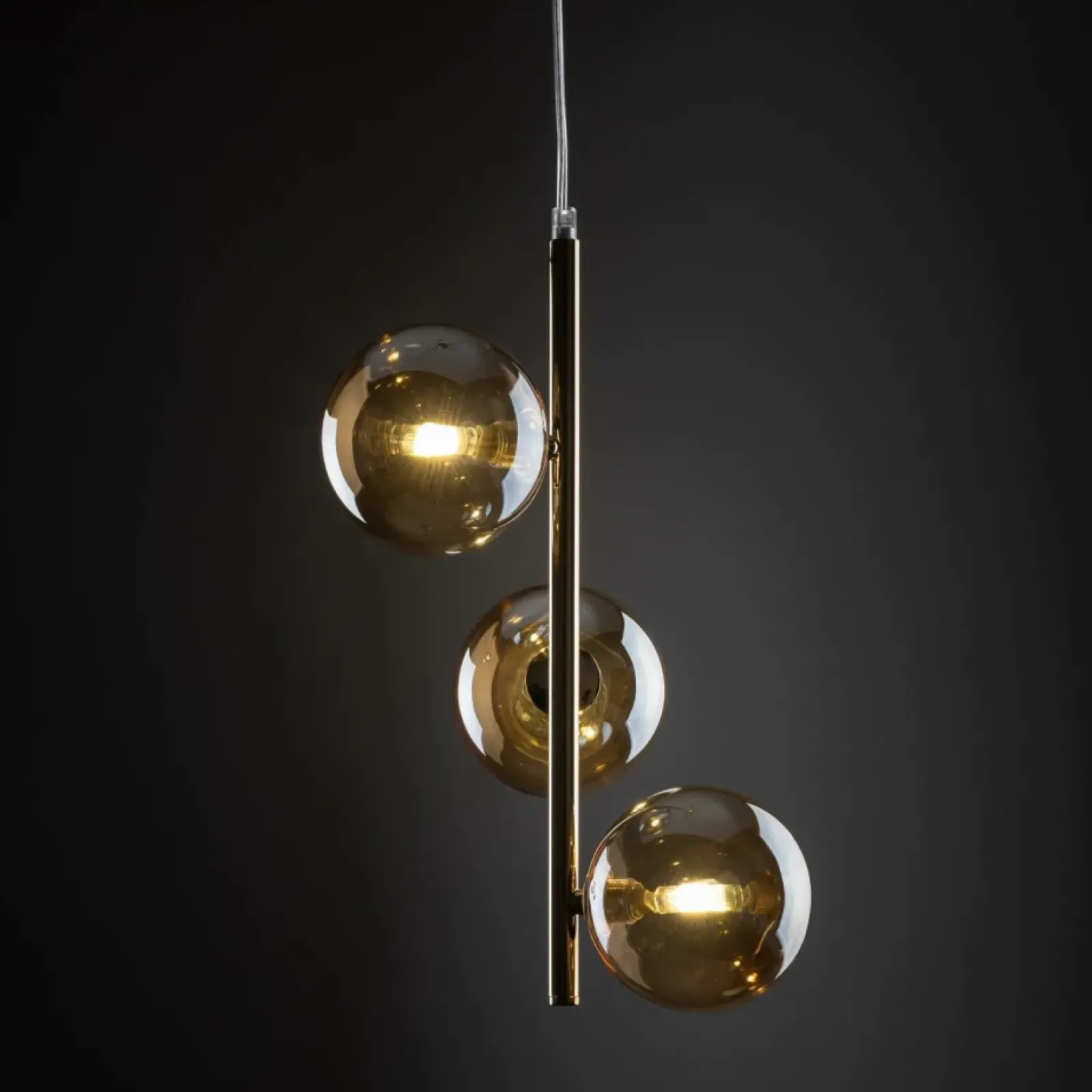 Sklep Kaja Złota, pionowa lampa wisząca do sypialni TK 4838 ESTERA GOLD | Kaja Hot
