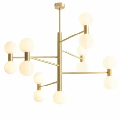 Sklep Kaja Złota, rozłożysta lampa sufitowa do salonu 1134PL_R40 FLARE | Kaja Zadzwońporabattel.783200183(8-16)/mailsklep@kaja.com.pl Hot