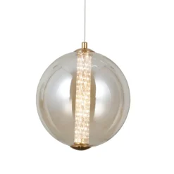 Sklep Kaja Złoto-bursztynowa lampa ledowa PND-34359-M-HBR-AMB z serii BUTERO Best Sale