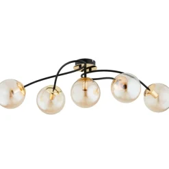 Sklep Kaja Złoto-czarna lampa sufitowa z kloszami AL 63243 z serii GILIAN Best Sale