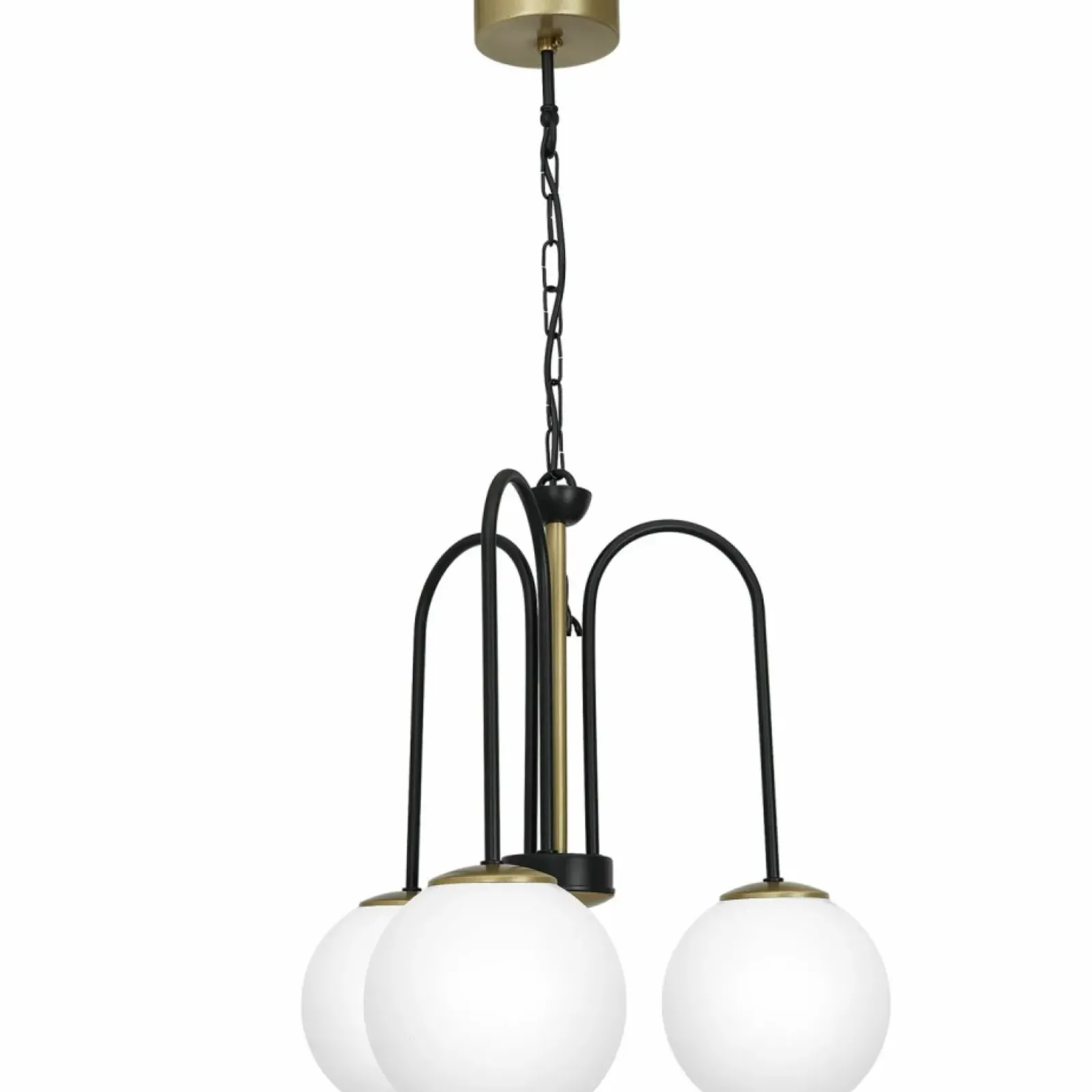 Sklep Kaja Złoto-czarna lampa wisząca z kloszami LX 3199 z serii CAMBRIDGE | Kaja Outlet