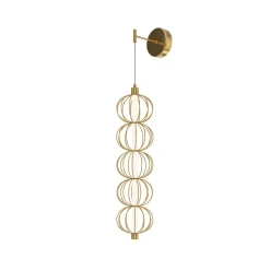 Sklep Kaja Złoty kinkiet, wbudowany LED MOD216WL-L10G3K z serii GOLDEN CAGE* Lampy Led